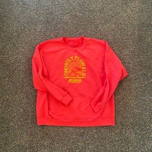 Lonely Ghost - Ghostly florals RED - UNISEX